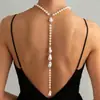 1 cadena corporal elegante para mujer, cadena de cintura de cadena de flor hueca de estilo vacacional, a la moda y exagerada, accesorio todo en uno
