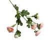 Flores falsas para bodas al por mayor 6 camelias rojas decoración para el hogar Super decoración flores de seda artificial adornos para sala de estar