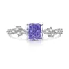Bestseller de Tiktok y Xiaohongshu: Un Ramo de Flor de Hielo de Luz de Estrellas Anillos Cortados para Mujer con Incrustaciones de Diamante de Alto Carbono Envío Transfronterizo Europeo y Americano