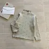 Açúcar de pera roupas infantis suéter de menina segunda pele inverno casual poá gola semimédia blusa de tricô infantil roupas de bebê