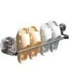 Porta Toallas de Ventosa Baño Barra de Toallas Sin Taladro Colgador de Toallas Estante de Almacenamiento Telescópico Colgador de Almacenamiento para Toallas de Baño
