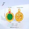 Puzuo Color Fuerte que Conserva los Colores Oro Arena Antiguo Accesorios DIY Diamante de Dos Tonos Mortero Calabaza Hongo Colgante Pulsera Collar Accesorios