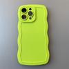 Funda para teléfono Apple 17Air con textura de onda grande esmerilada, adecuada para iPhone 16E, funda de onda con orificio fino 15Promax