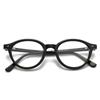 Nuevas gafas 8357 con montura elástica para las piernas, redondas, unisex, TR90, gafas lisas, gafas antiluz azul, gafas lisas