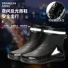 Botas de lluvia impermeables cortas para agricultura, pesca y uso general; botas de lluvia unisex con suelas antideslizantes, adecuadas para obras de construcción y cocinas; forrado de forro polar para abrigar