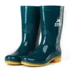 Botas de Chuva Aote Taryu em PVC de Cano Médio para Mulheres 612, Botas de Chuva de Segurança para Trabalho de Cano Médio, Sapatos de Borracha Triplamente Impermeáveis, Venda por Atacado do Fabricante