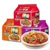 Fideos Secos Mixtos Master Kong, Fideos Instantáneos en Bolsa, Fideos Sabor Carne de Res Estofada Picante, Comida Instantánea Sin Cocción, Snack de Medianoche para Dormitorio, Caja Completa