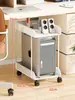 Soporte para Torre de Computadora debajo del Escritorio Rack Soporte para Gabinete de Escritorio Base Móvil Estante de Almacenamiento Rack Doble Capa para Gabinete