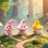 Paisaje en miniatura, casa de elfo de dibujos animados creativa, accesorios de decoración DIY para paisajismo de jardinería, pequeños adornos de mesa