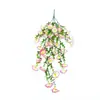 Flores Artificiales Transfronterizas Eucalipto Gloria de la Mañana Gloria de la Mañana Flores de Seda Hogar Boda Patio Exterior Colgante de Pared Techo de Mimbre