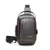 Bolso de Hombro Cruzado para Pecho de Negocios Estilo Nuevo para Hombres, Mochila para Teléfono de Ciclismo al Aire Libre en Motocicleta, Bolso de Pecho con Candado de Contraseña para Viajeros