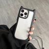 Funda para teléfono con orejas de gato lindas estilo japonés y coreano adecuada para iPhone 17, 14 Pro Max, Apple 13/12, cobertura completa para mujeres