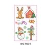 Adesivo de Tatuagem de Natal Novo Transfronteiriço Desenho Animado Infantil Impermeável Festa de Natal Festa de Feriado Adesivo Decorativo de Janela