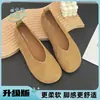 Zapatos de Mujer 2026 Primavera y Otoño Nuevos Retro Punta Redonda sin Cordones Planos Cómodos Versátiles Modernos