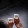 Taza de té de jade grasa de oveja de Dehua, taza de té doméstica, porcelana blanca, juego de té dorado, venta al por mayor, regalo, regalo, regalo