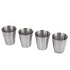Suministro transfronterizo 30ml grueso exterior portátil copa de vino taza de acero inoxidable conveniente taza para bebidas frías de una sola capa Copa para vino blanco
