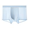 Roupa Íntima Masculina 120S Boxer de Seda Gelada Sem Costura 2024 Novo Verão Fino Respirável Tamanho Grande Boxer para Homem Gordo