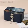 Caja pequeña cerrada caja de almacenamiento caja de hierro alcancía pequeña caja con contraseña joyero caja de bloqueo para teléfono móvil alcancía caja fuerte