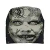 Gorro jacquard de retrato estilo Ins, gorro de punto con retrato de personaje retro en blanco y negro, gorro de nicho estilo callejero para clima frío de otoño e invierno