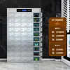 Gabinete de Cubiertos de Acero Inoxidable, Gabinete de Desinfección para Comedor Escolar, Gabinete de Platos con Múltiples Compartimentos, Gabinete de Desinfección y Secado a Alta Temperatura, Almacenamiento