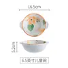 Vajilla de Cerámica Zhi Qiu Plato de Celebridad de Internet Tazón Plato de Mesa para el Hogar Tazón de Sopa de Alta Apariencia Tazón de Arroz Cuchara Juego de Tazones Pequeños Frescos para Postre