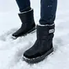 Botas de Nieve de Invierno del Noreste con Velcro Antideslizante, Botas de Nieve de Talla Grande, Zapatos Gruesos a Prueba de Nieve Cálidos para Hombres, Dropshipping de Comercio Exterior