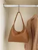 Bolso Tote de Piel Suave Estilo Coreano para Mujer 2026 Retro Simple Moda Bolso Hombro Dumpling Diseño de Nicho Gran Capacidad Bolso de Viaje
