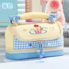 Estuche Dulce de Estrellas Dobles Bordadas a Cuadros, Estilo Suave Japonés, Gran Capacidad, Multicapa, Organizador de Papelería Portátil para Estudiantes