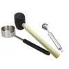 Abridor de Coco de Aço Inoxidável 304, Abridor de Casca de Coco de Boca Grande, Raspador de Polpa de Coco, Faca de Coco, Cavador de Polpa de Coco, Colher de Coco