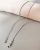 Collar de Acero Inoxidable, Cadena para Clavícula, Cadena Lisa, Cadena para Suéter, Collar de Suéter en Capas, Accesorios de Joyería Transfronterizos, Collar para Mujer, Collar para Hombre