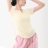 Ropa de práctica de baile para mujer, Tops sin dedos de manga larga, Ropa de baile de entrenamiento corporal clásico de danza china, Elástico ajustado de manga corta