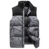 Chaleco acolchado de algodón para hombre, otoño e invierno 2022, nueva moda urbana juvenil, costuras, moda informal, cuello alto, ropa para hombre