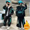 Conjunto de Roupa Infantil Masculina Tendência Primavera 2026 Novo Estilo para Crianças Maiores Moda de Rua Primavera e Outono Moletom Roupa Esportiva
