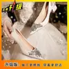 Zapatos de Boda de Tacón Grueso de Gama Alta de Nicho para Mujer, Elegantes Tacones Altos de Pedrería Versátiles de Moda para Fiesta, Nuevo Estilo Primavera/Verano 2025 para Mujer