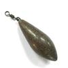 Colgante de Plomo Impregnado de Plástico Tipo Gota con Forma de Hoja de Sauce Colgante de Plomo de Pesca con Anilla