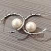 Aretes de Aro de Perlas de Alta Gama, Simples, de Lujo Ligero, Diseño de Nicho, Aretes Exquisitos y a la Moda