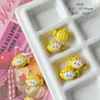 Colar DIY Feito à Mão com Contas Pretas e Amarelas Corrente para Celular Pingente Ins Japonês e Coreano Joias Versáteis Material Acessórios