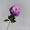 Nova Dália Colorida de Galho Único Impressa em 3D Decoração Transfronteiriça para Salão de Casamento Bola de Flor de Seda Artificial para Casa Crisântemo