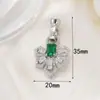 Fecho para Colar de Pérolas Cor Dourada 18K Cravejado com Zircônia Fecho Universal Meio Verão Acessórios para Joias DIY