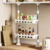 Estante de Almacenamiento de Cocina para Especias Montado en la Pared, Estante de Almacenamiento de Baño para Inodoro Montado en la Pared