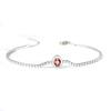 Pulsera de Acero Inoxidable Estilo Ins de Celebridad de Internet Nuevo Estilo Pulsera de Circonia de Acero de Titanio Pulsera de Circonia Incrustada de Acero de Titanio Pulsera Redonda de Circonia de Acero de Titanio
