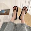 Chanclas Planas de Color Sólido Estilo Coreano de Verano para Pareja, Sandalias Casuales para Exteriores, Zapatos de Playa para el Mar 2169Ss Transpirables