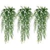 Variedad de plantas verdes biónicas de enredaderas flores artificiales enredaderas decorativas colgantes techo hojas verdes falsas de plástico para bloquear Persia
