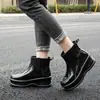 Nuevas Botas de Lluvia para Mujer con Forro de Felpa, Zapatos de Lluvia Cálidos de Moda, Botas Impermeables de Media Pantorrilla a la Moda, Zapatos de Trabajo, Zapatos de Goma