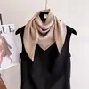 Nuevo Pañuelo de Seda para Asia Central 70*70 Pañuelo de Seda para Mujer Moda Estilo Coreano Jacquard Cuadrado Versátil Tacto de Alta Gama Pañuelo para el Cuello