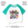 T-shirt estampada color block transfronteiriça nova nside out2 mind equipe de serviço secreto 2 meninos e meninas