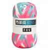 Línea de tela estampada color segmento teñido línea de tela tejida a mano bolsa Hyuna oso bolsa de material DIY fabricantes venta al por mayor