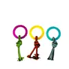 Suprimentos para Animais de Estimação Brinquedos para Cachorro Corda de Mastigar para Cachorro com Nó Bola de Corda de Algodão Resistente para Mastigar Processamento e Personalização Fábrica de Brinquedos para Cachorros Pequenos e Filhotes