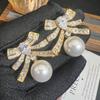 2025 Nuevos Aretes de Mariposa de Perla de Circonio Micro Exquisitos de Diseño Nicho de Alta Gama Exquisitos Aretes S925 para Mujer
