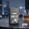 Novo porta-cigarros recarregável com isqueiro, design integrado, resistente à pressão, à prova de umidade, tampa flip magnética, capacidade super grande para 20 cigarros, pacote masculino